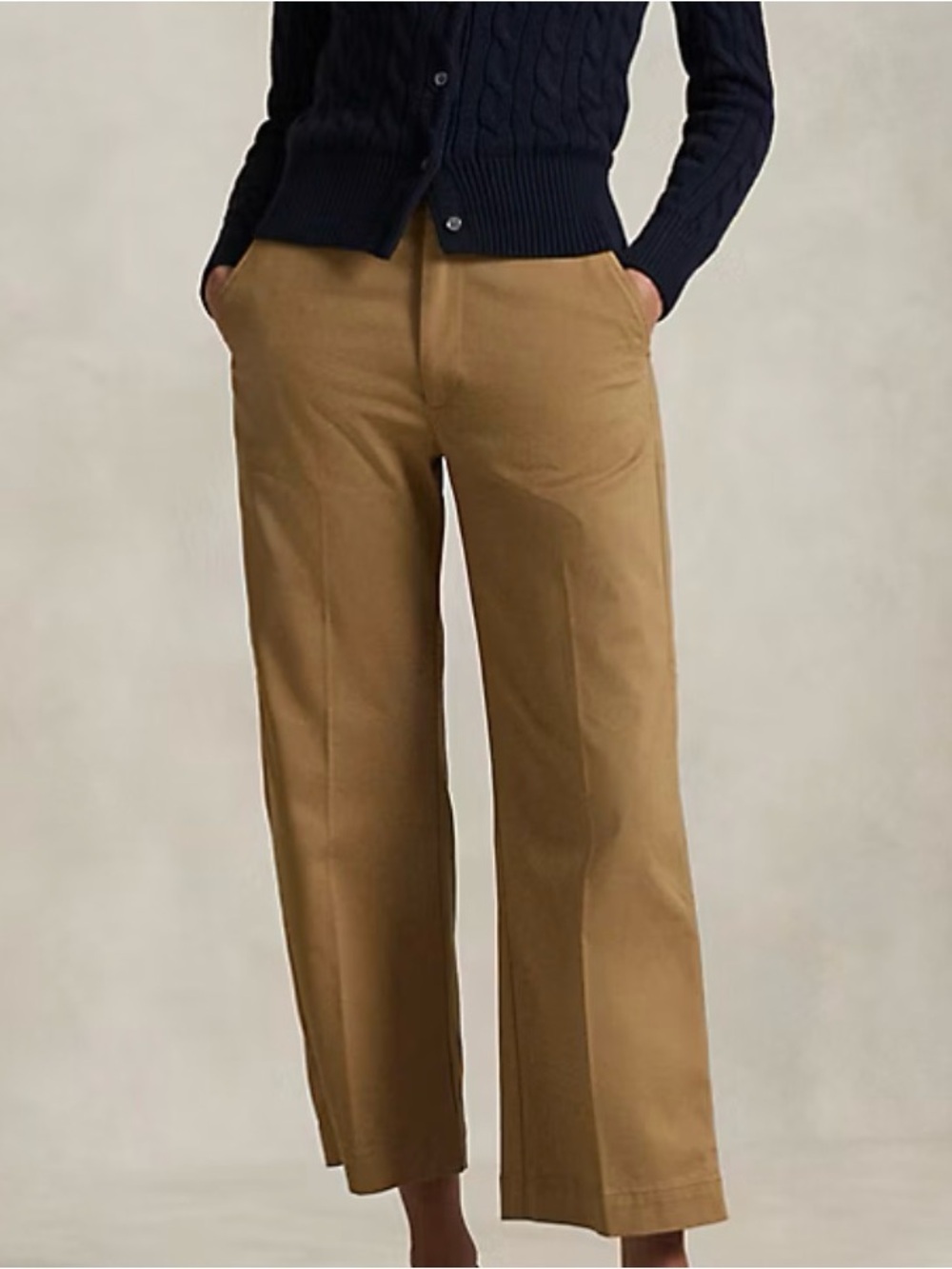 NWT LOFT Straight Leg Pants in Khaki Brown S 12